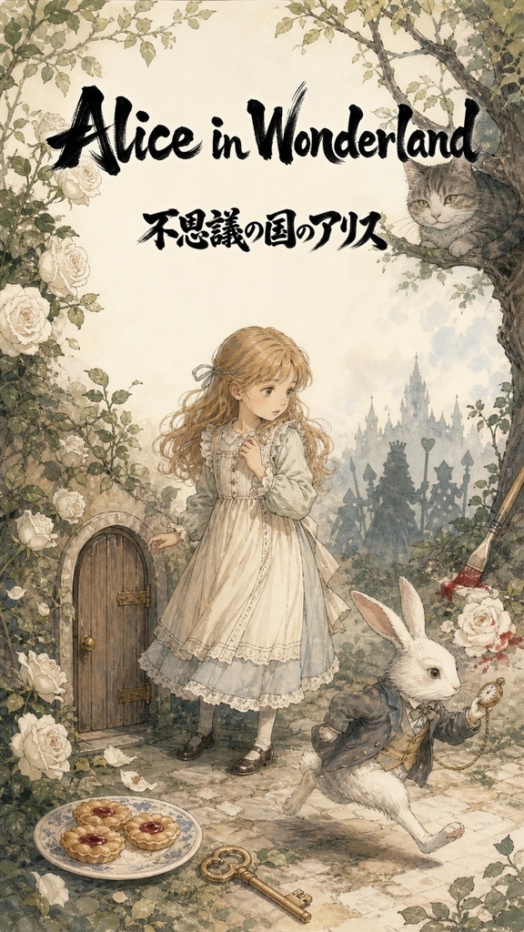 Alice's Adventures in Wonderland Manga Edition PDF | English Edition | Meicho Manga