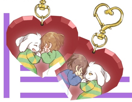 ちていのこどもたち ハートジュエリーアクリルキーホルダー