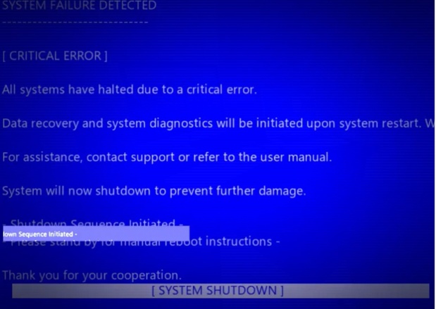 動く!ココフォリア用エラー画面風シーンチェンジ素材