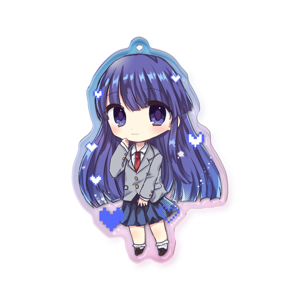 梨花オーロラアクリルキーホルダー