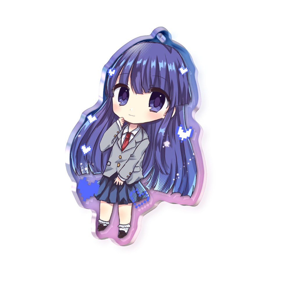梨花オーロラアクリルキーホルダー