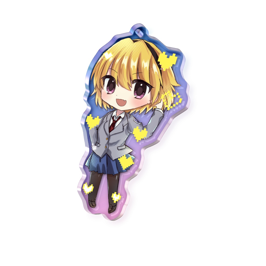 沙都子オーロラアクリルキーホルダー