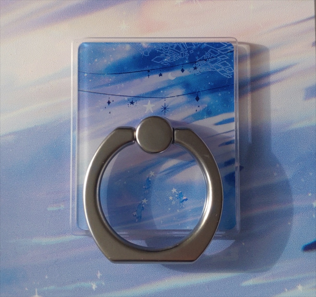 星飾りの町・月の砂浜 スマホリング