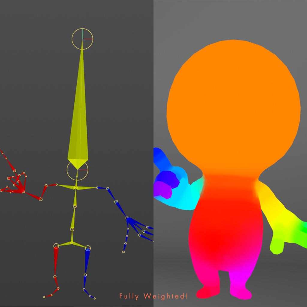 【VRM】【FBX】シンプルなアバターキャラクター