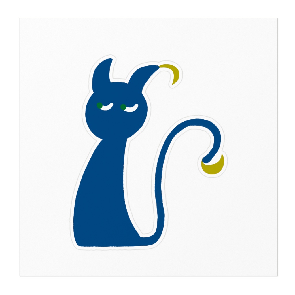 夜ネコ(ステッカー)