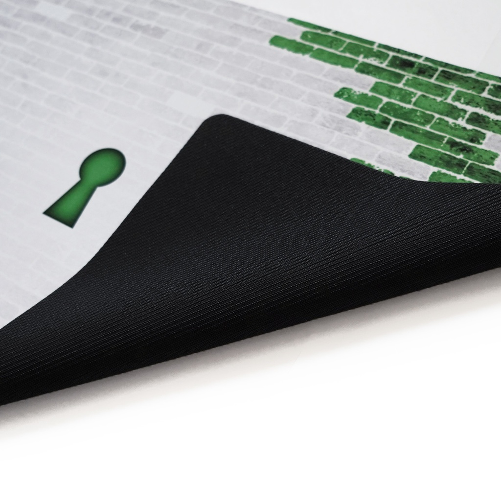 カードゲーム 布ラバー製プレイマット オリジナル 白緑 610x355mm