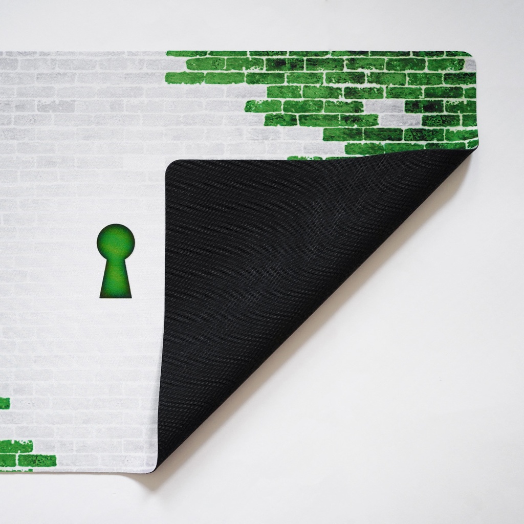 カードゲーム 布ラバー製プレイマット オリジナル 白緑 610x355mm