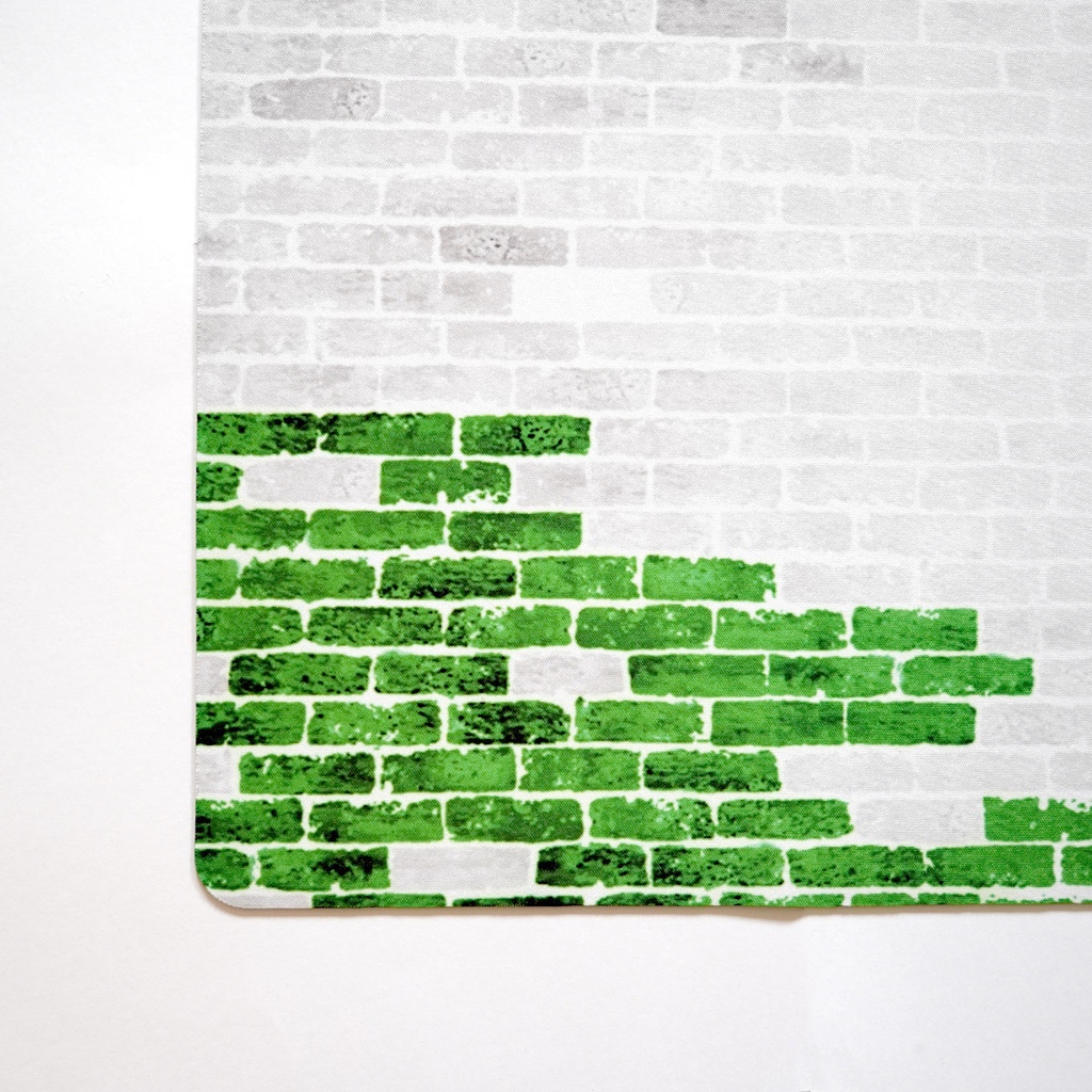 カードゲーム 布ラバー製プレイマット オリジナル 白緑 610x355mm