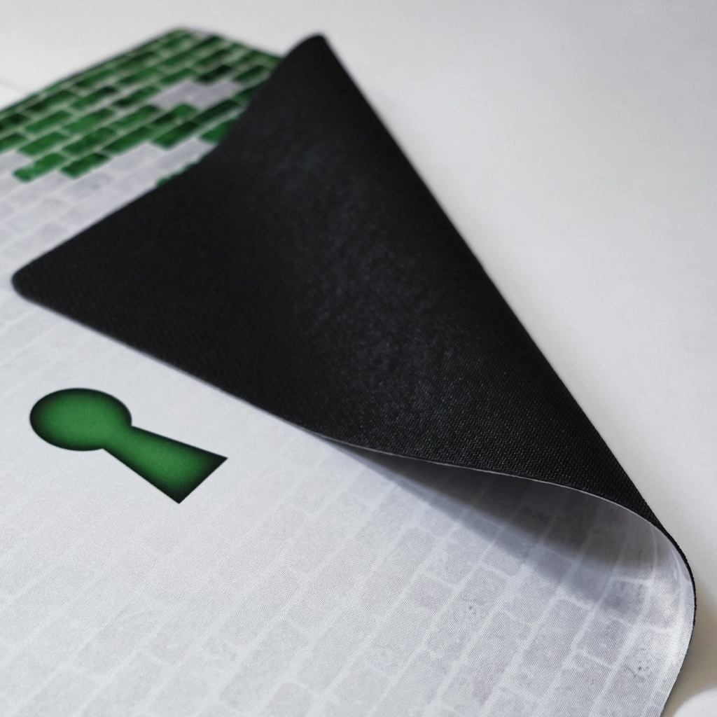 カードゲーム 布ラバー製プレイマット オリジナル 白緑 610x355mm