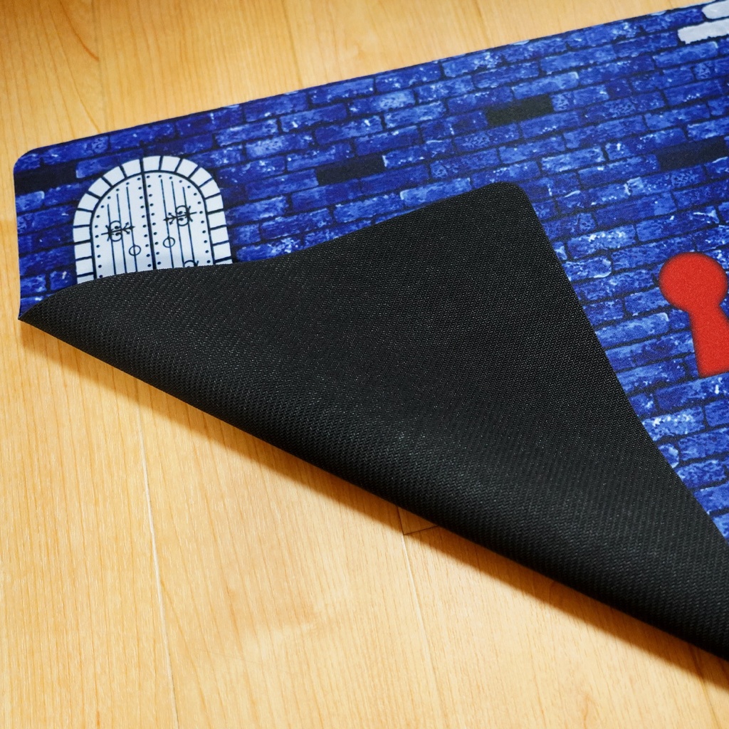 カードゲーム 布ラバー製プレイマット オリジナル 青 610x355mm