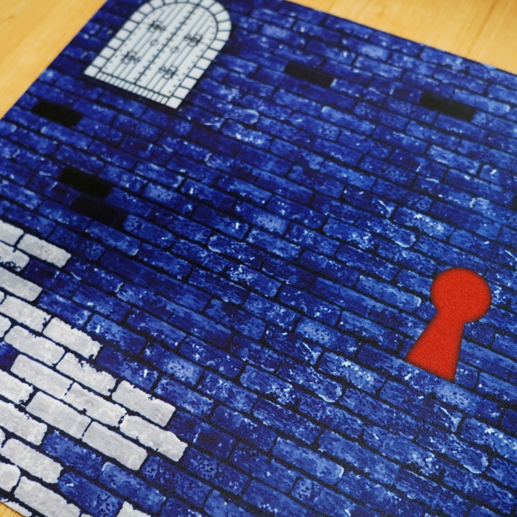 カードゲーム 布ラバー製プレイマット オリジナル 青 610x355mm