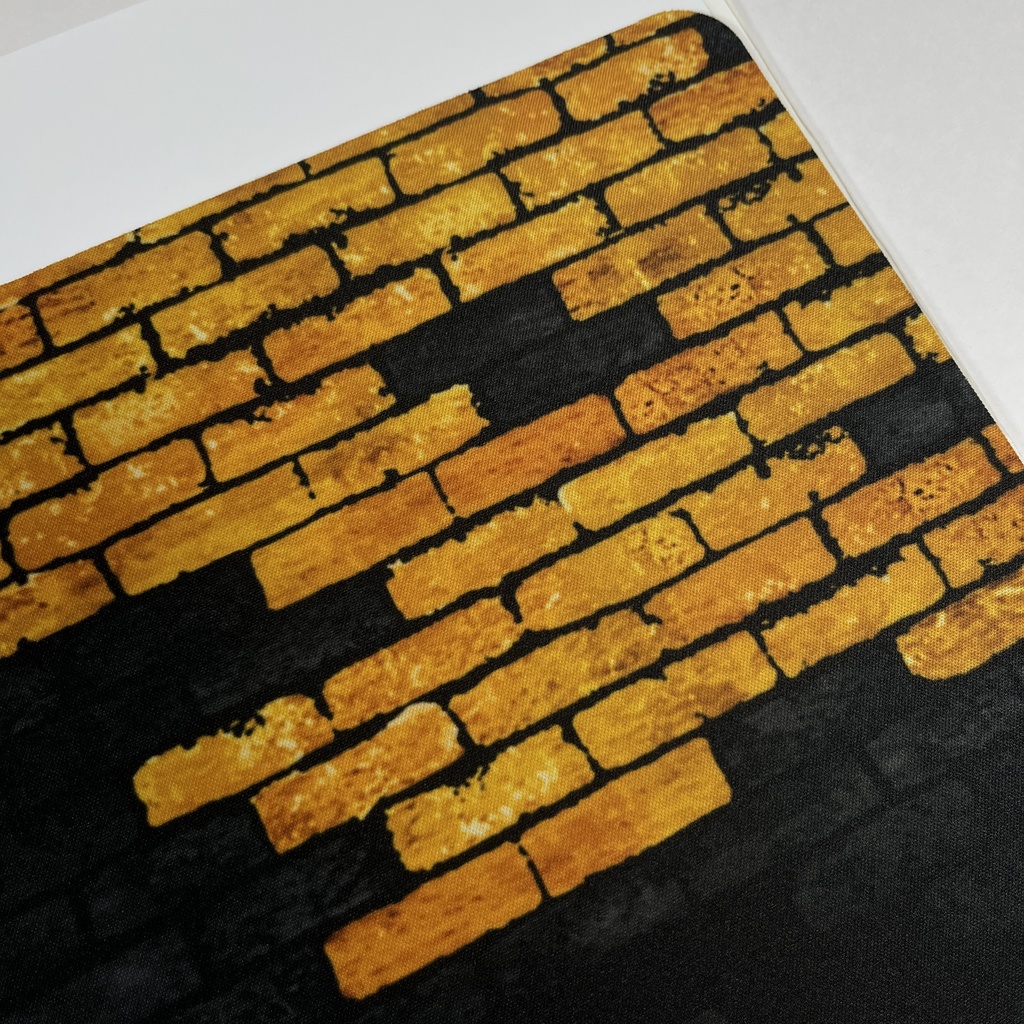 カードゲーム 布ラバー製プレイマット オリジナル 黒黄 610x355mm