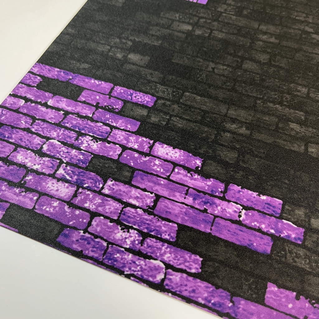 カードゲーム 布ラバー製プレイマット オリジナル 黒紫 610x355mm