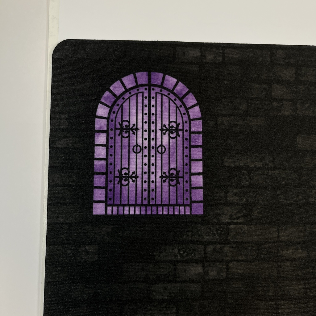 カードゲーム 布ラバー製プレイマット オリジナル 黒紫 610x355mm