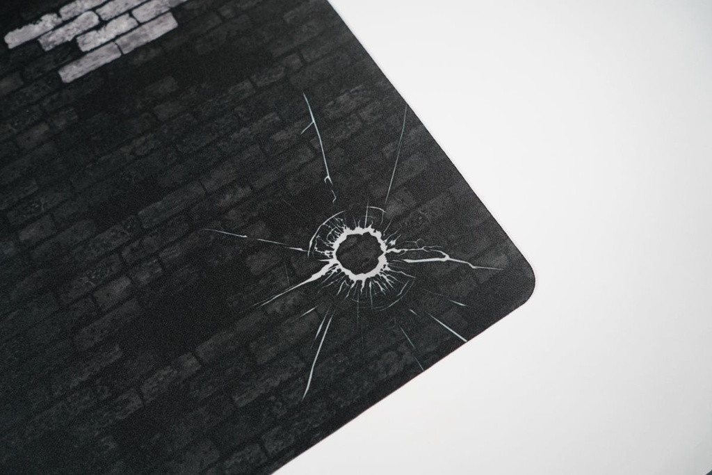 カードゲーム 布ラバー製プレイマット オリジナル 黒グレー 610x355mm