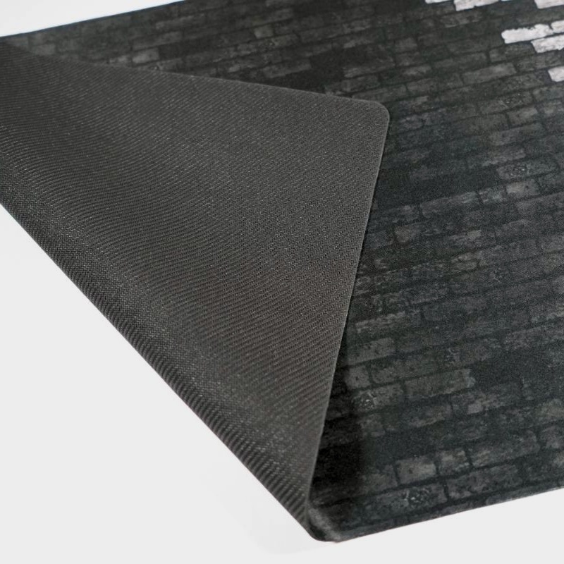 カードゲーム 布ラバー製プレイマット オリジナル 黒グレー 610x355mm