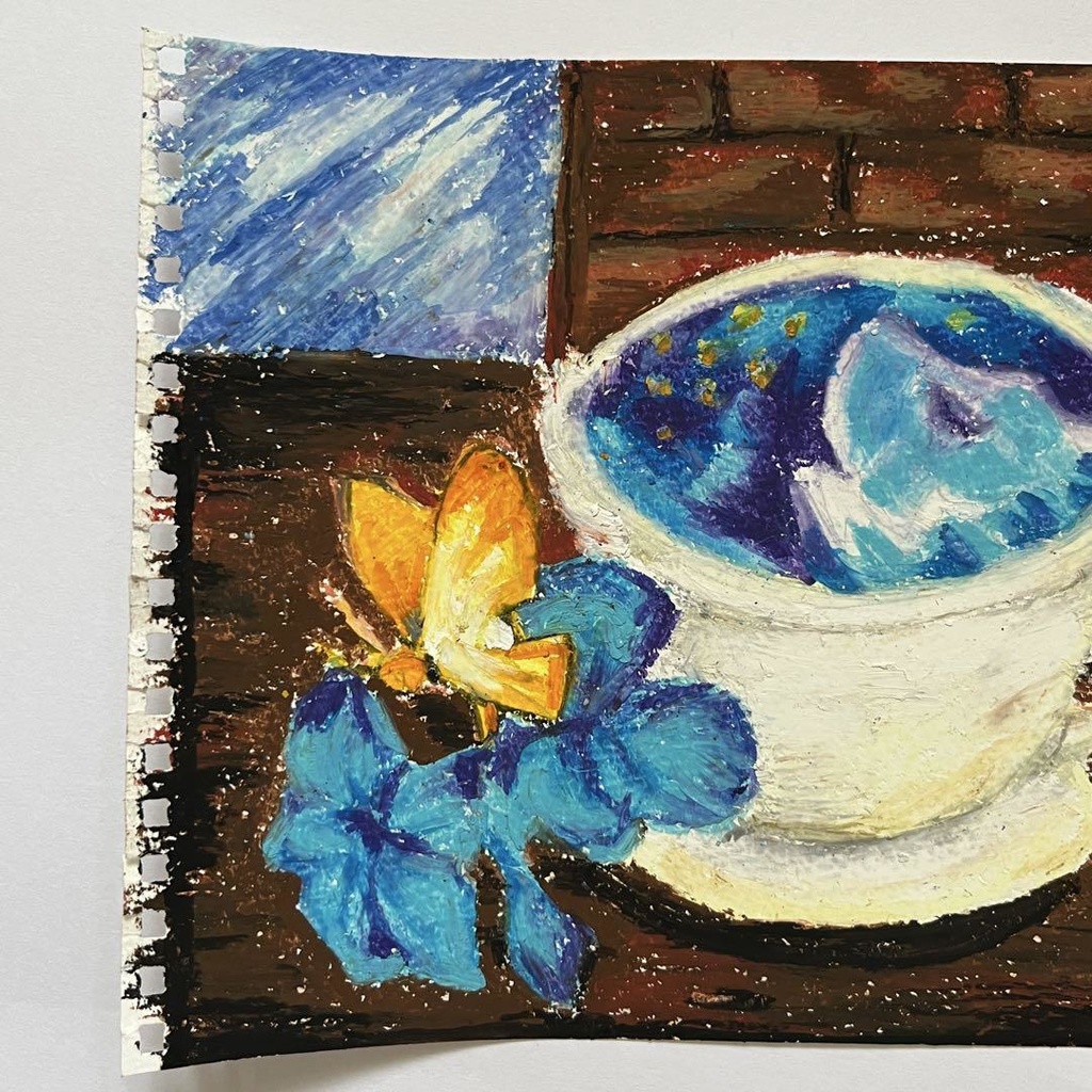 オイルパステル coffee talk 2 ガラティー