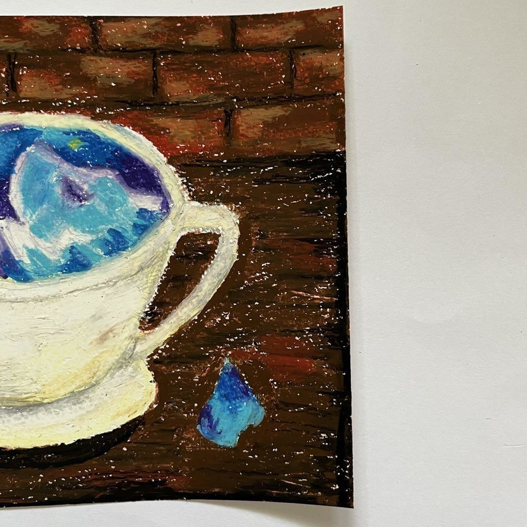 オイルパステル coffee talk 2 ガラティー