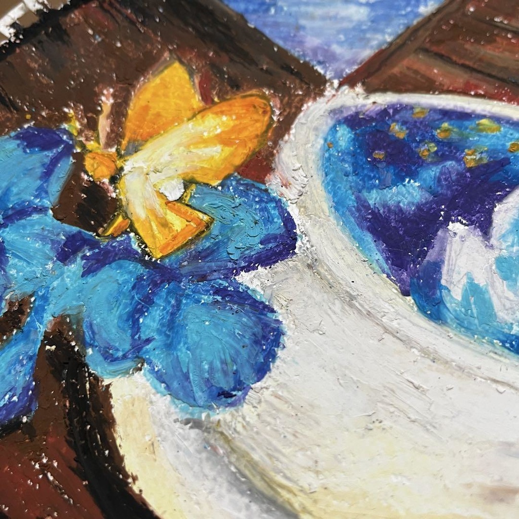 オイルパステル coffee talk 2 ガラティー