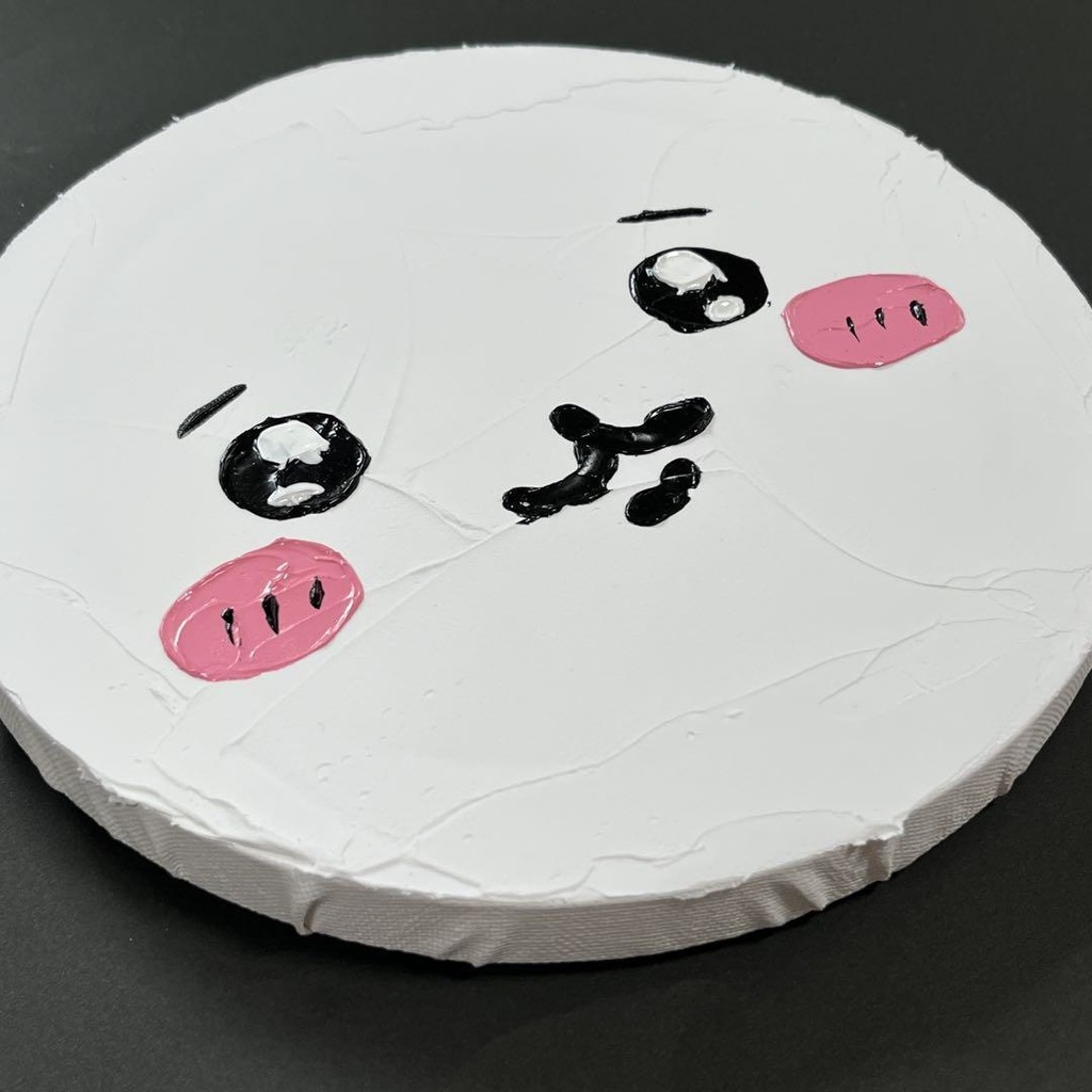 ちいかわ ファンアート テクスチャーアート 立体画 20cmキャンバス 原画