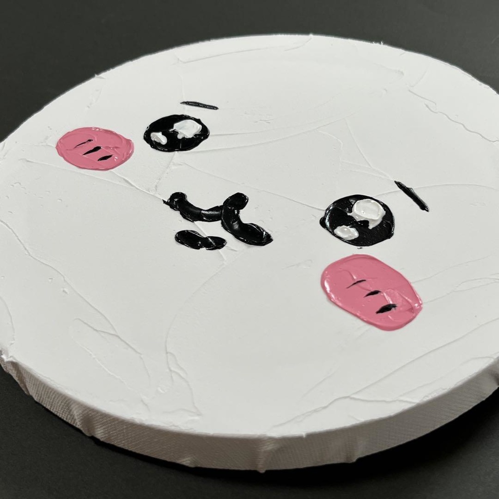 ちいかわ ファンアート テクスチャーアート 立体画 20cmキャンバス 原画