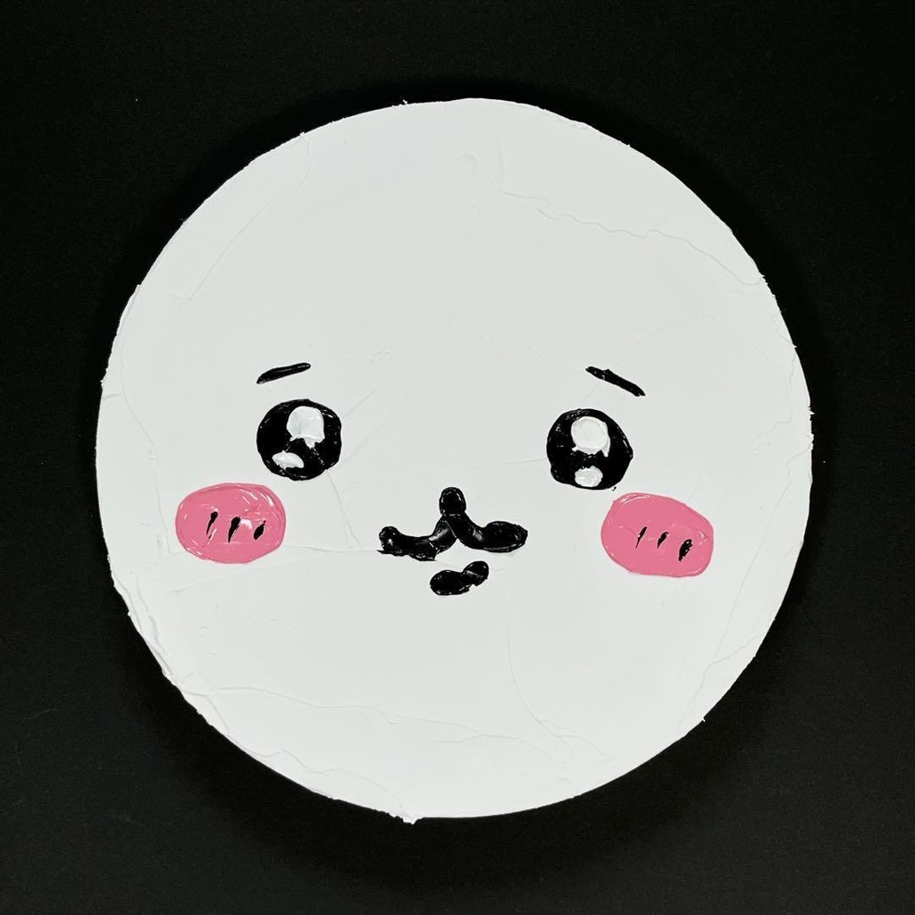 ちいかわ ファンアート テクスチャーアート 立体画 20cmキャンバス 原画