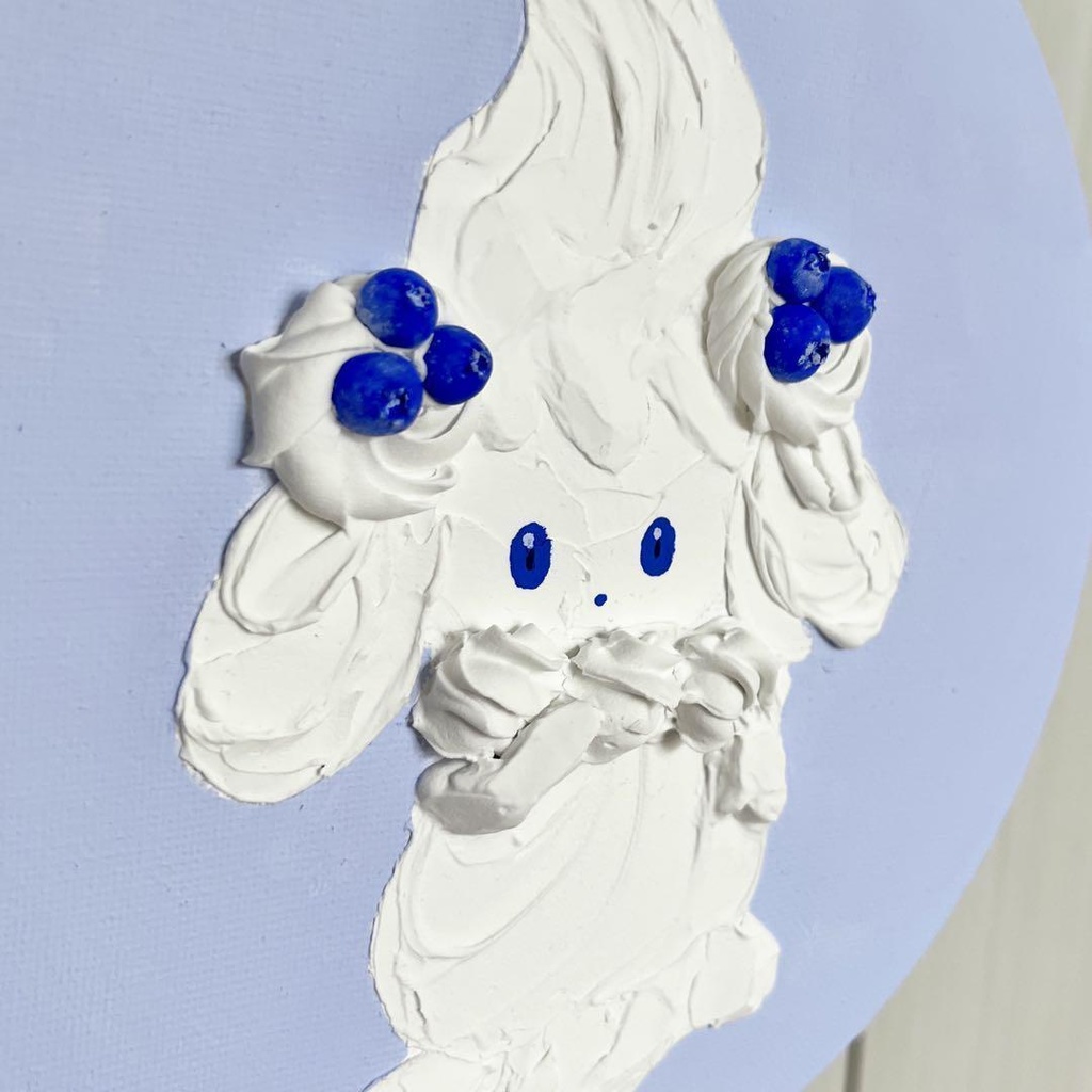 ポケモン マホイップ ミルキィソルト テクスチャーアート 原画 ベリーあめざいく