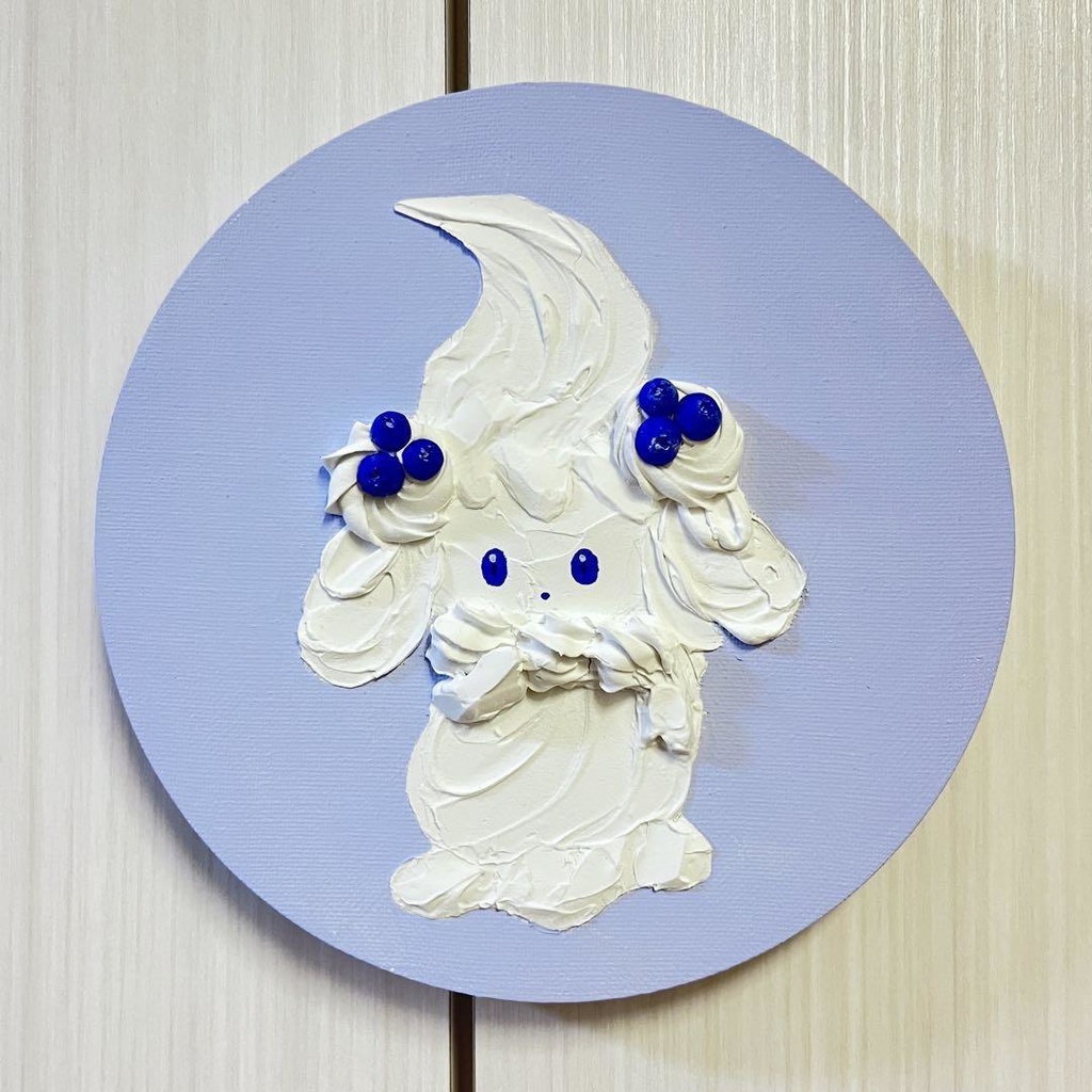 ポケモン マホイップ ミルキィソルト テクスチャーアート 原画 ベリーあめざいく