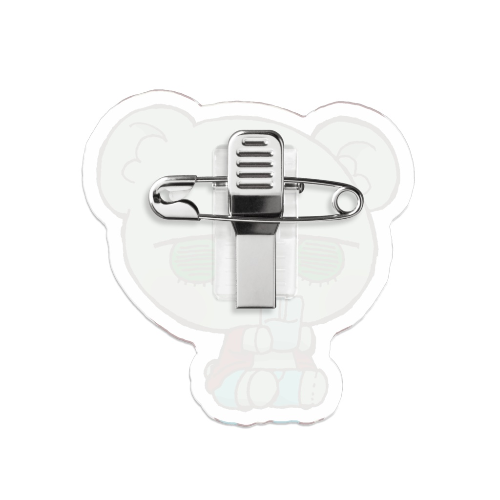 ひまわりのぽよ アクリルバッジ