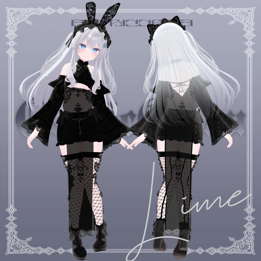 【9アバター対応】GothicChina【VRChat】