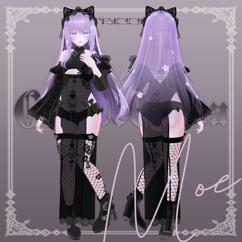 【9アバター対応】GothicChina【VRChat】