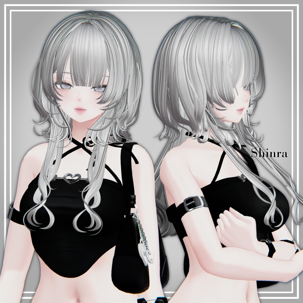 【9アバター対応】Jellyennuihair long+bob【VRChat】