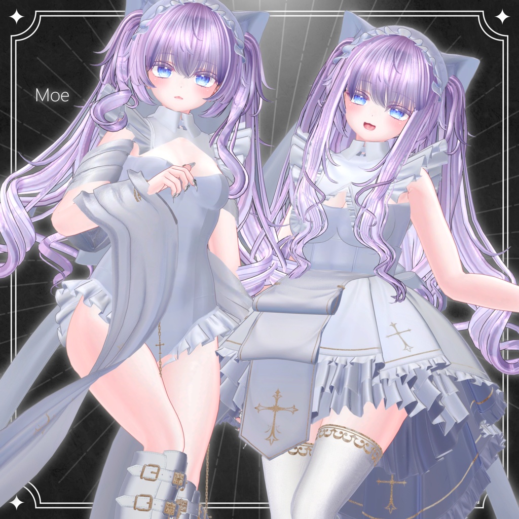 【6アバター対応】シスターメイド【VRChat】