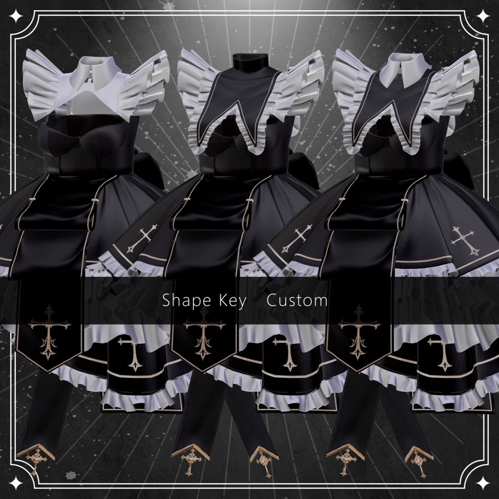 【6アバター対応】シスターメイド【VRChat】