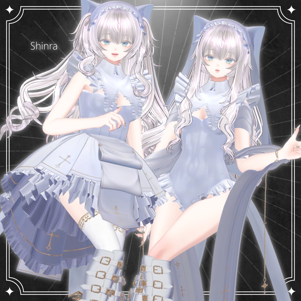 【6アバター対応】シスターメイド【VRChat】