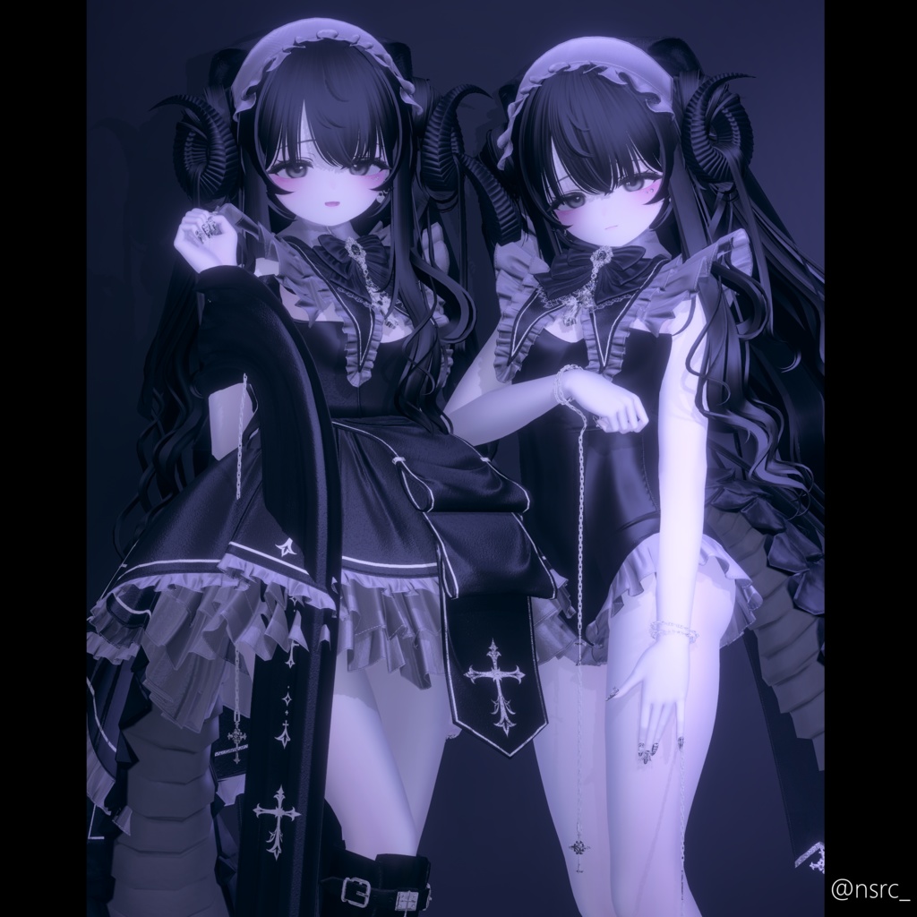 【6アバター対応】シスターメイド【VRChat】