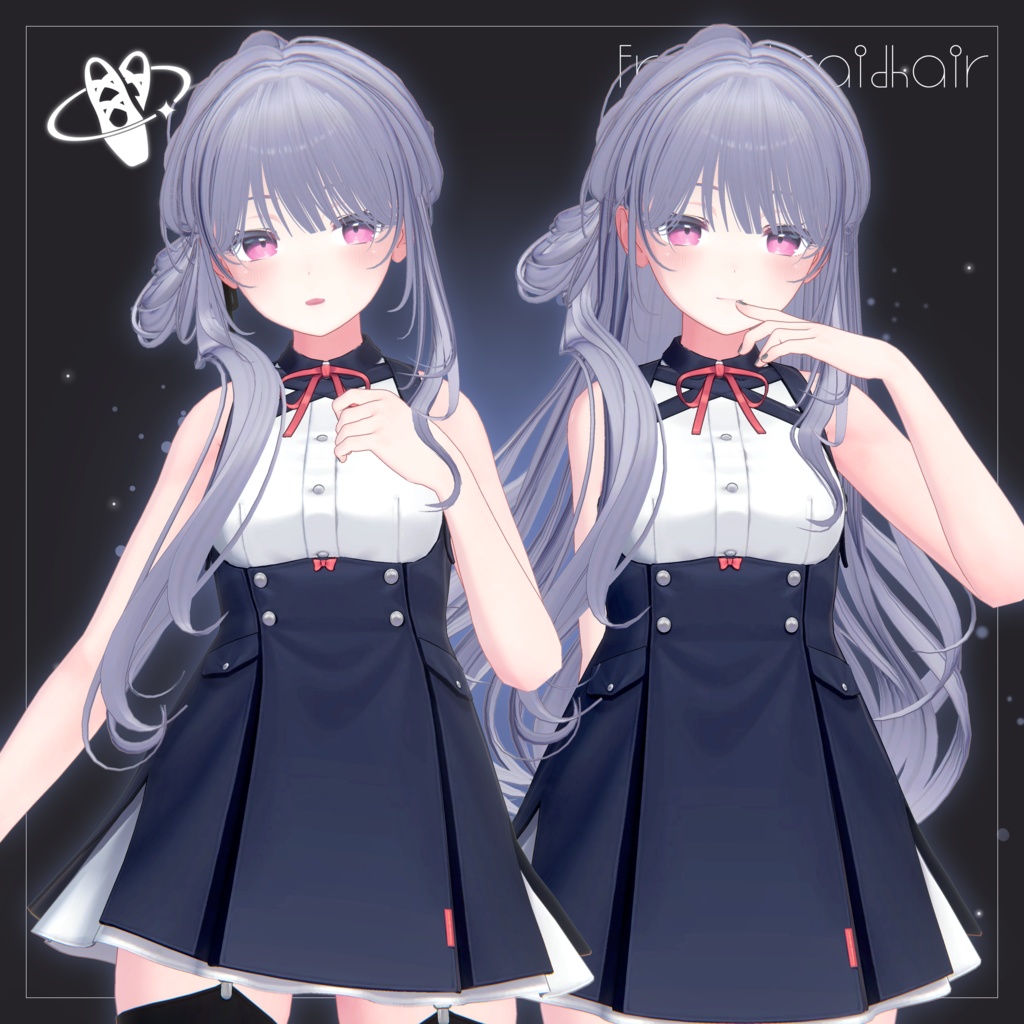 【13アバター対応】FrenchBraidHair【VRChat】