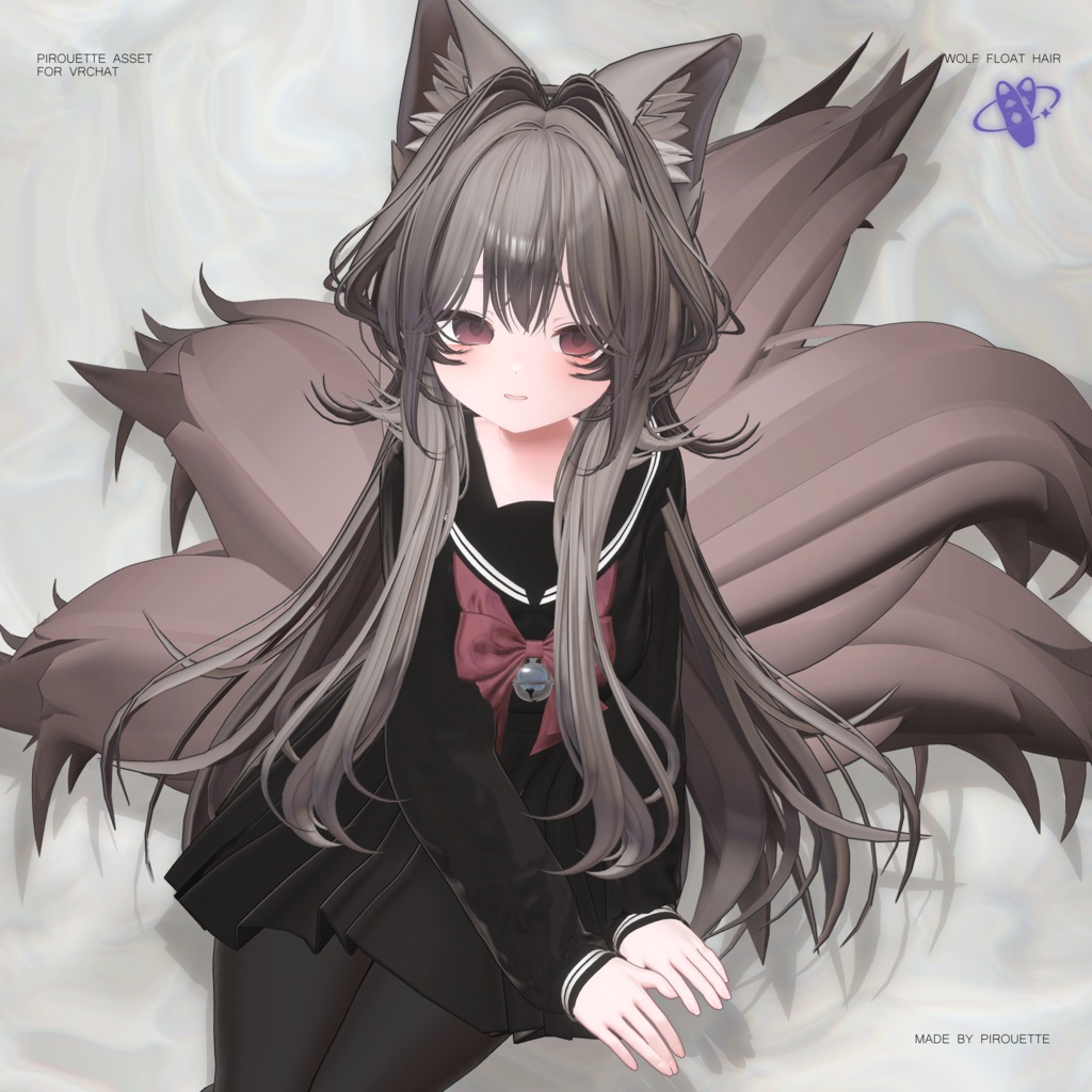 07/31Update sale!【23アバター対応】Wolf Float Hair【VRChat】