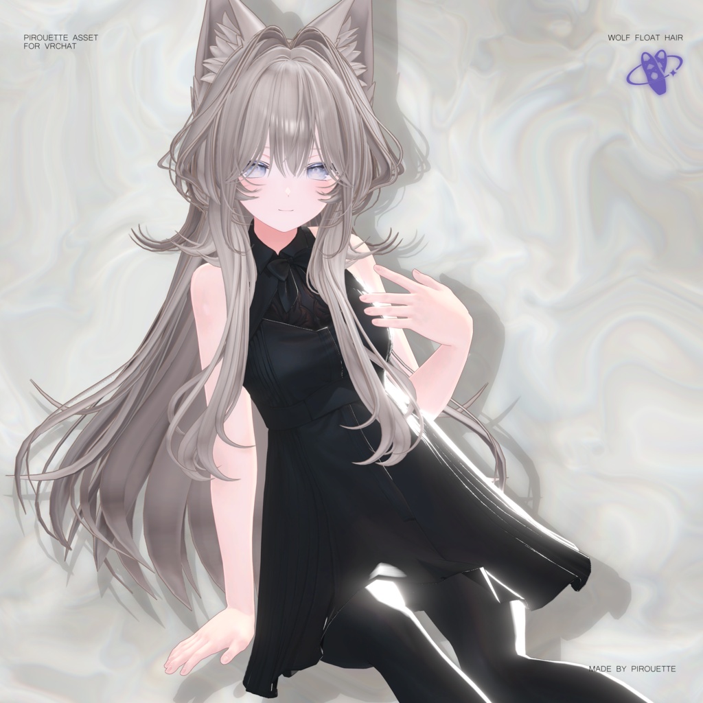 07/31Update sale!【23アバター対応】Wolf Float Hair【VRChat】