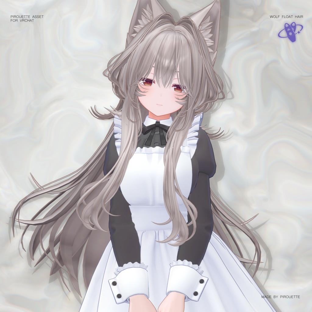 07/31Update sale!【23アバター対応】Wolf Float Hair【VRChat】