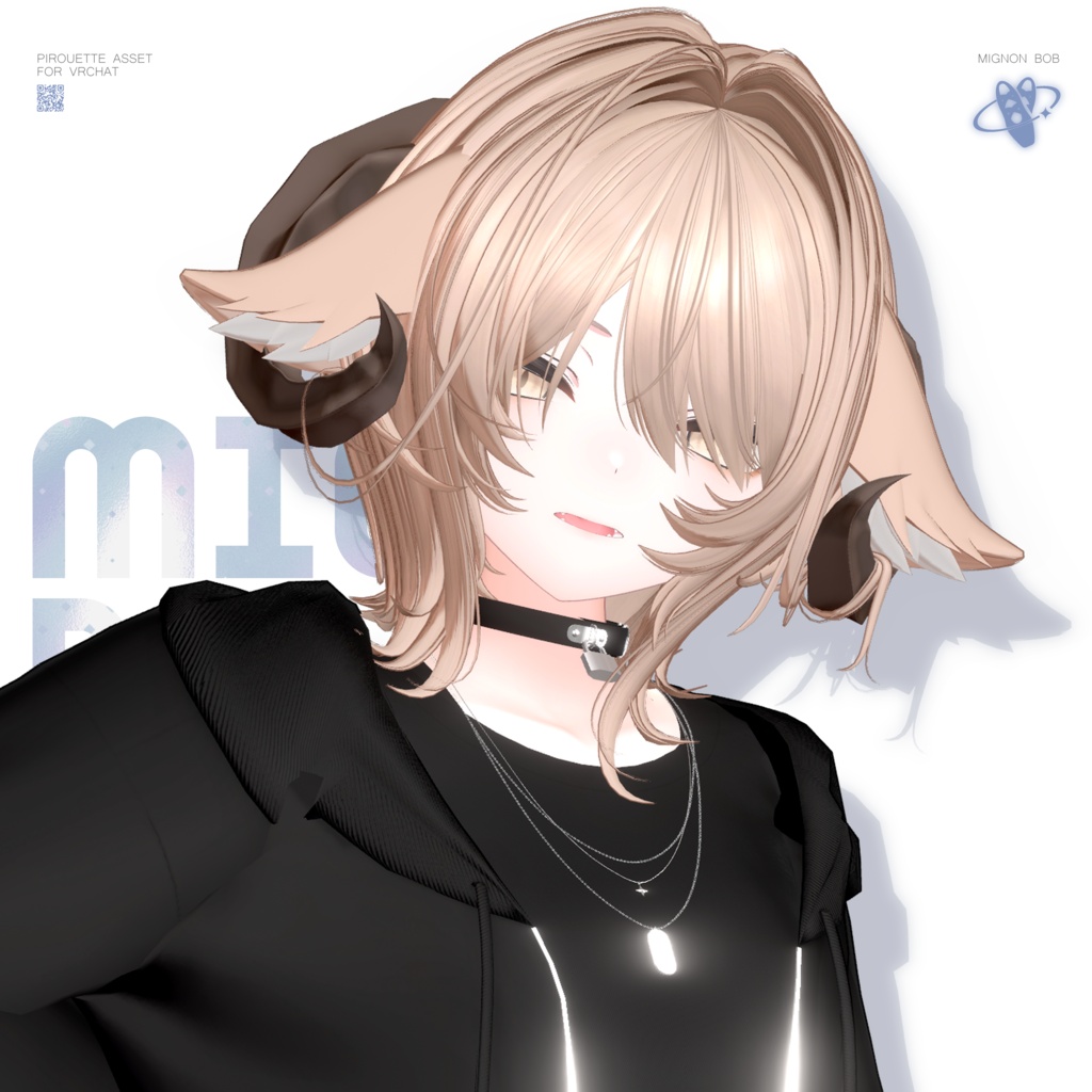 【18アバター対応】ミニョンボブ【VRChat】