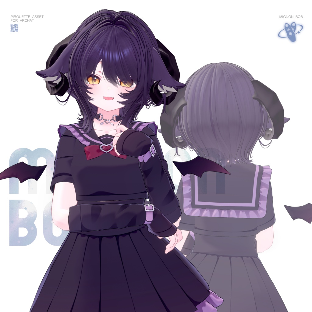 【18アバター対応】ミニョンボブ【VRChat】