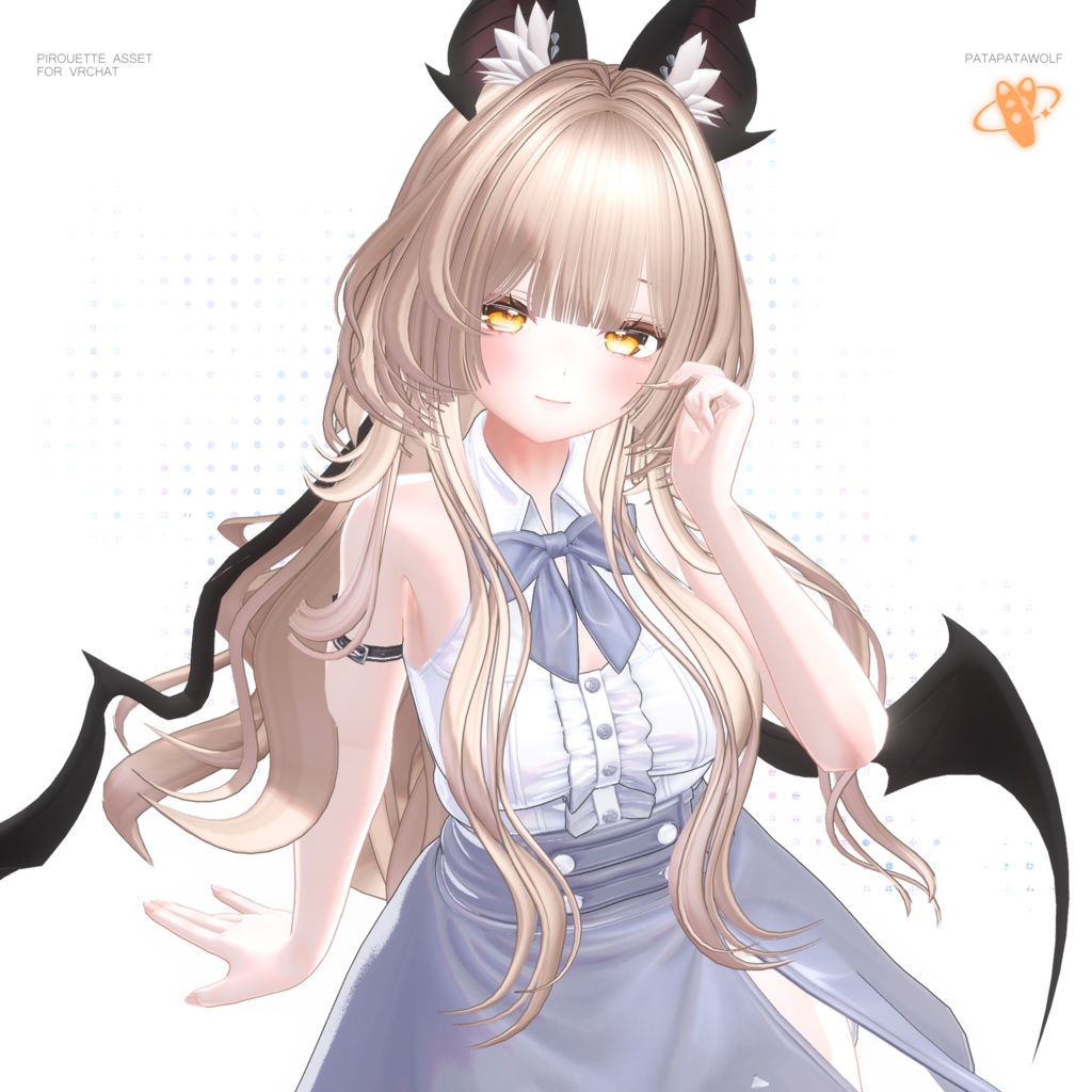 【19アバター対応】ぱたぱたウルフ【VRChat】