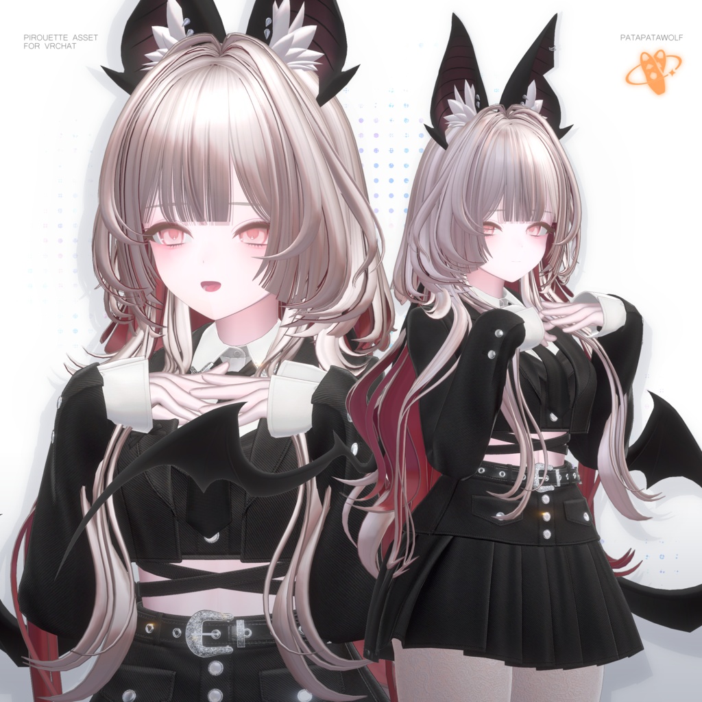 【19アバター対応】ぱたぱたウルフ【VRChat】