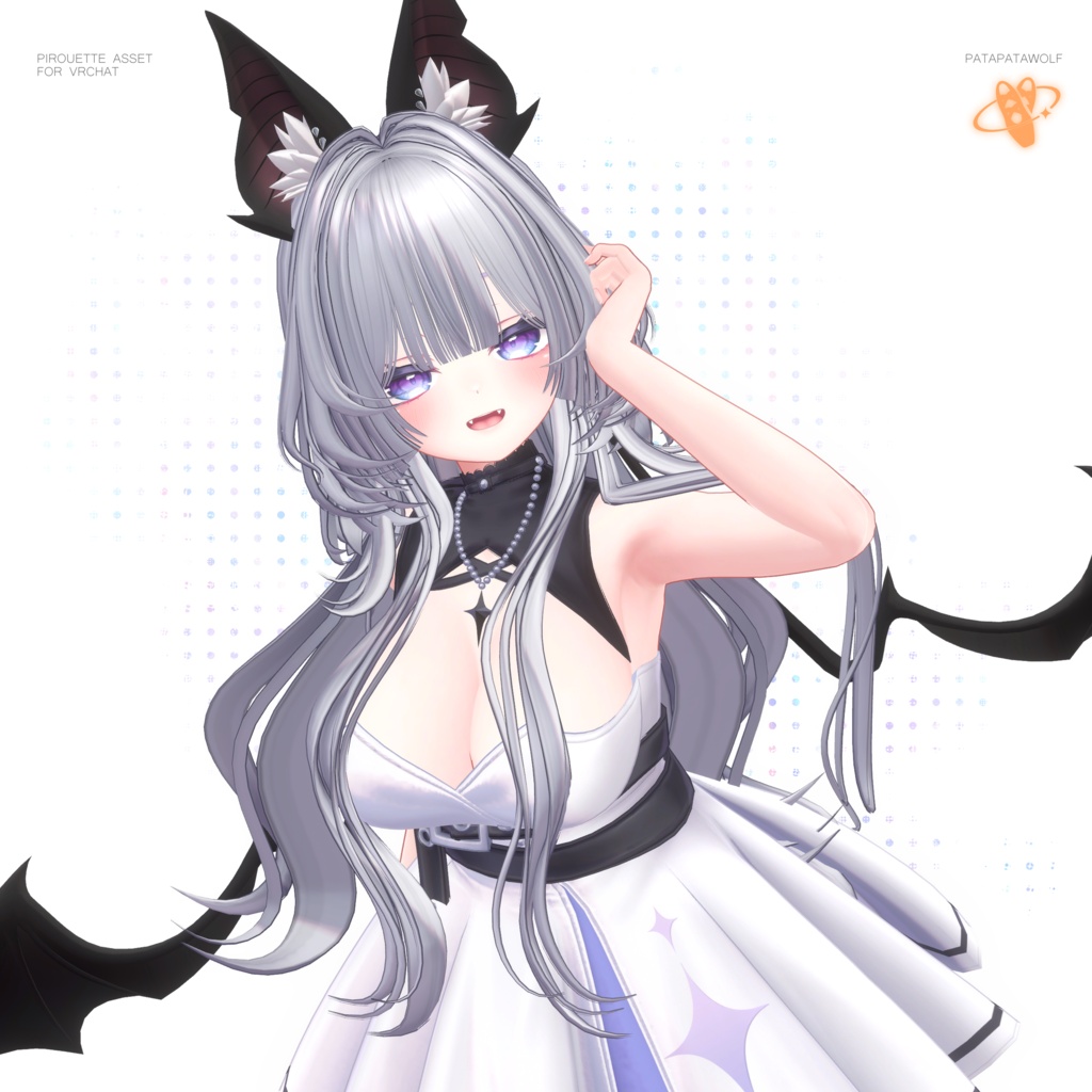 【19アバター対応】ぱたぱたウルフ【VRChat】