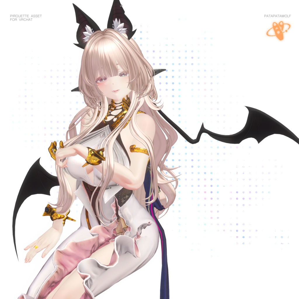 【19アバター対応】ぱたぱたウルフ【VRChat】