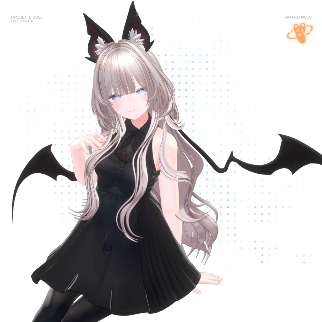 【19アバター対応】ぱたぱたウルフ【VRChat】
