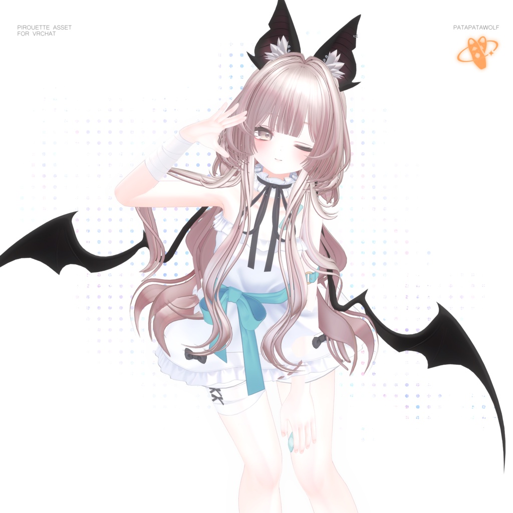 【19アバター対応】ぱたぱたウルフ【VRChat】