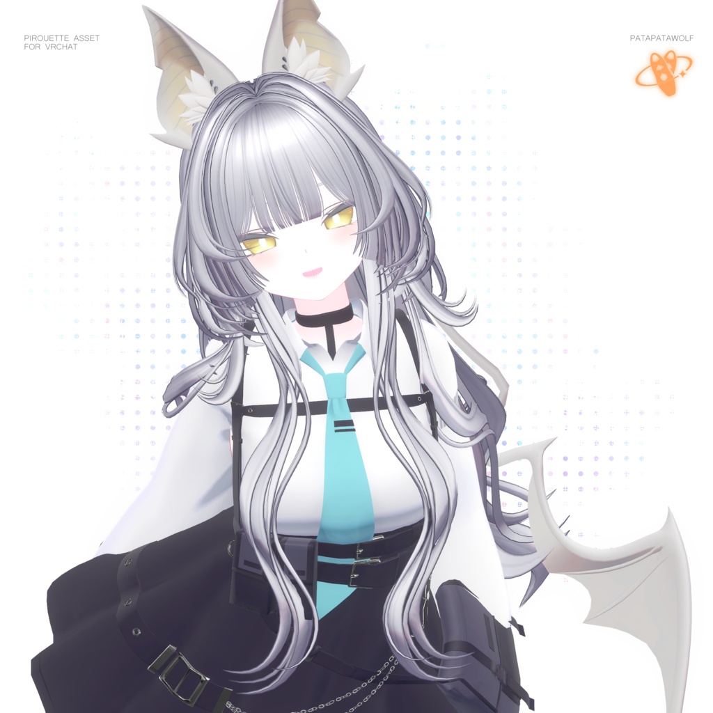 【19アバター対応】ぱたぱたウルフ【VRChat】
