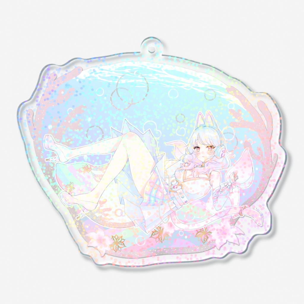 詠海りおん_ホログラムアクリルキーホルダー